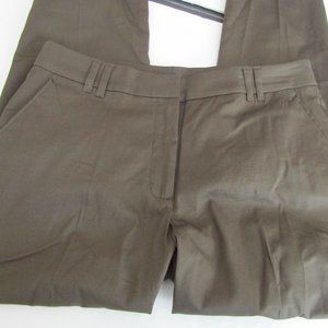 Vivance Dress Pants Size 8  Olive Green,  Cotton Blend,  excellent cond.